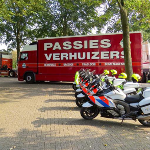 Passions Preparing the moving van for a Toetertocht in Alphen aan den Rijn.