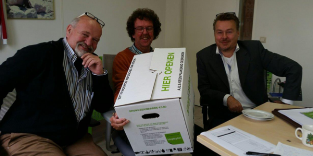 De Kringloopverhuisdoos van Passies Verhuizers. Succesvolle introductie van de Kringloopverhuisdoos.