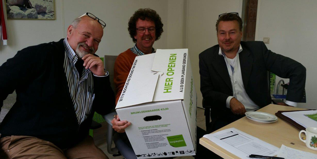 De Kringloopverhuisdoos van Passies Verhuizers. Succesvolle introductie van de Kringloopverhuisdoos.