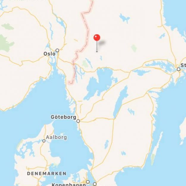 Kaart van Zweden op de website van Passies Verhuizers.